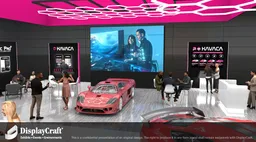 40x50 Island booth design by DisplayCraft